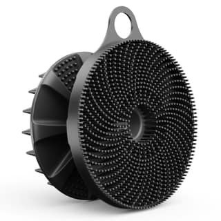 BEAUTAIL 2 In 1 Silicone Brush, Body Shower Scrubber And Scalp Hair Massager Shampoo Brush, Deeply Cleansing Skin, Dandruff Removal And Hair Growth, Gentle For Women Men Sensitive Skin (Black) BEAUTAIL 2 In 1 Silicone Brush, Body Shower Scrubber And Scal