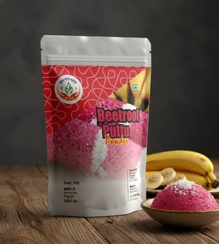 PFPC Beetroot Puttu Powder - Healthy & Delicious Traditional Mix