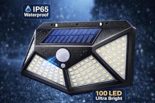 High Brightness Solar Powered LED Wall Light with Motion Sensor, Waterproof Outdoor Security Lamp for Pathway, Fence, Garage and Garden
