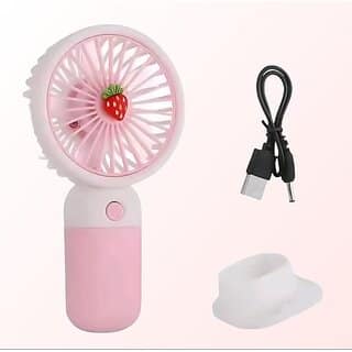 Charkee USB FanAssorted Pack of 1 Rechargeable Mini Portable Handal Fan