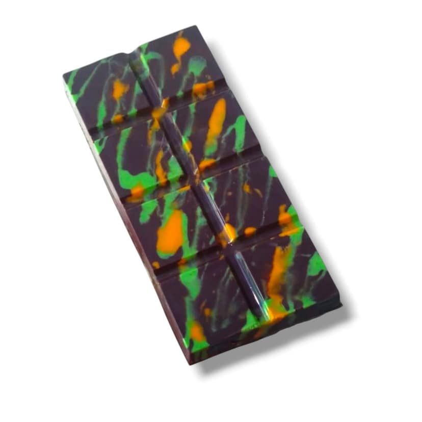 Myfa Chocolates Kunafa Pistachio Chocolate Bar (90g) | Premium Milk Chocolate with Crunchy & Creamy Pistachio Filling | Gourmet Middle Eastern Inspired Dessert Bar view 2