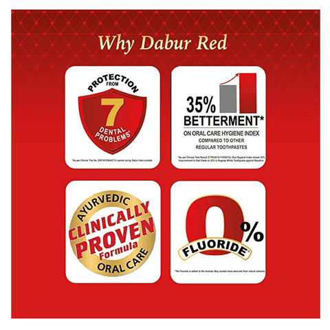 Dabur Red Toothpaste, 800 gm Box view 2