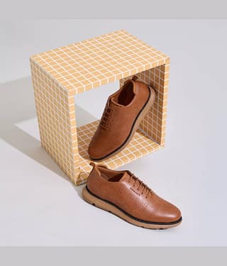 Neemans Flexy Brogues Tan Men's Sneakers