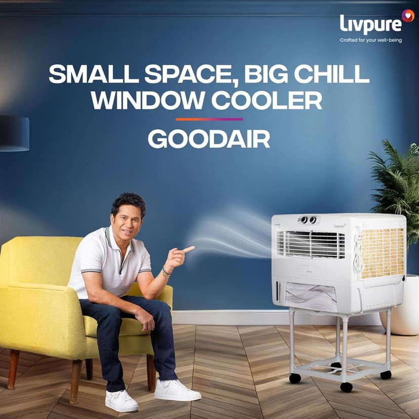 Livpure GoodAir 52L Window Air Cooler with Wood Wool Cooling Pads view 2