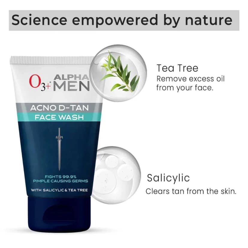 O3+ Alpha Men Acno D-Tan Face Wash view 2
