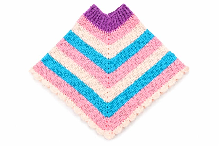 Stylish Poncho Lightweight Comfortable Layering Wear for Women and Girls view 2