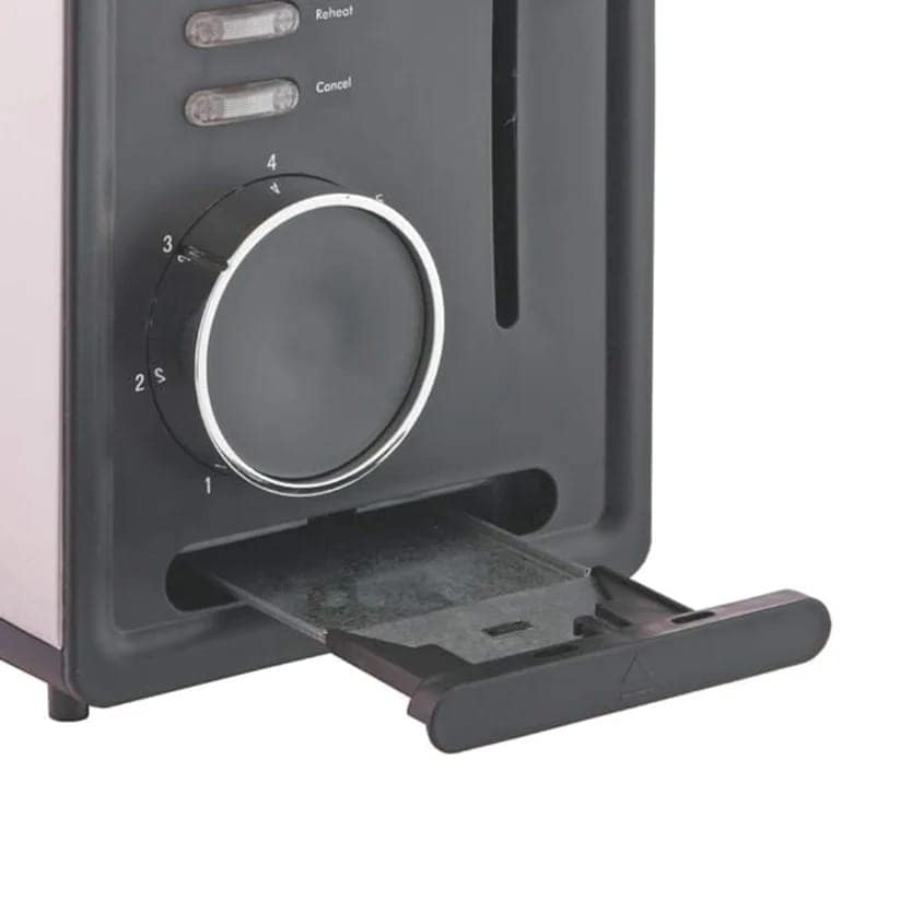 Borosil BTO850WSS21 850-Watt Krispy Pop-up Toaster (Black) 2 Slice , 2 Year Warranty view 2