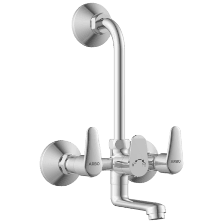 AL-1420 Wall Mixer 2 In 1 With Connecting Legs With Wall Flange view 2