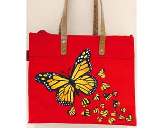 Hand Painted Canvas Bag (Model - 3)