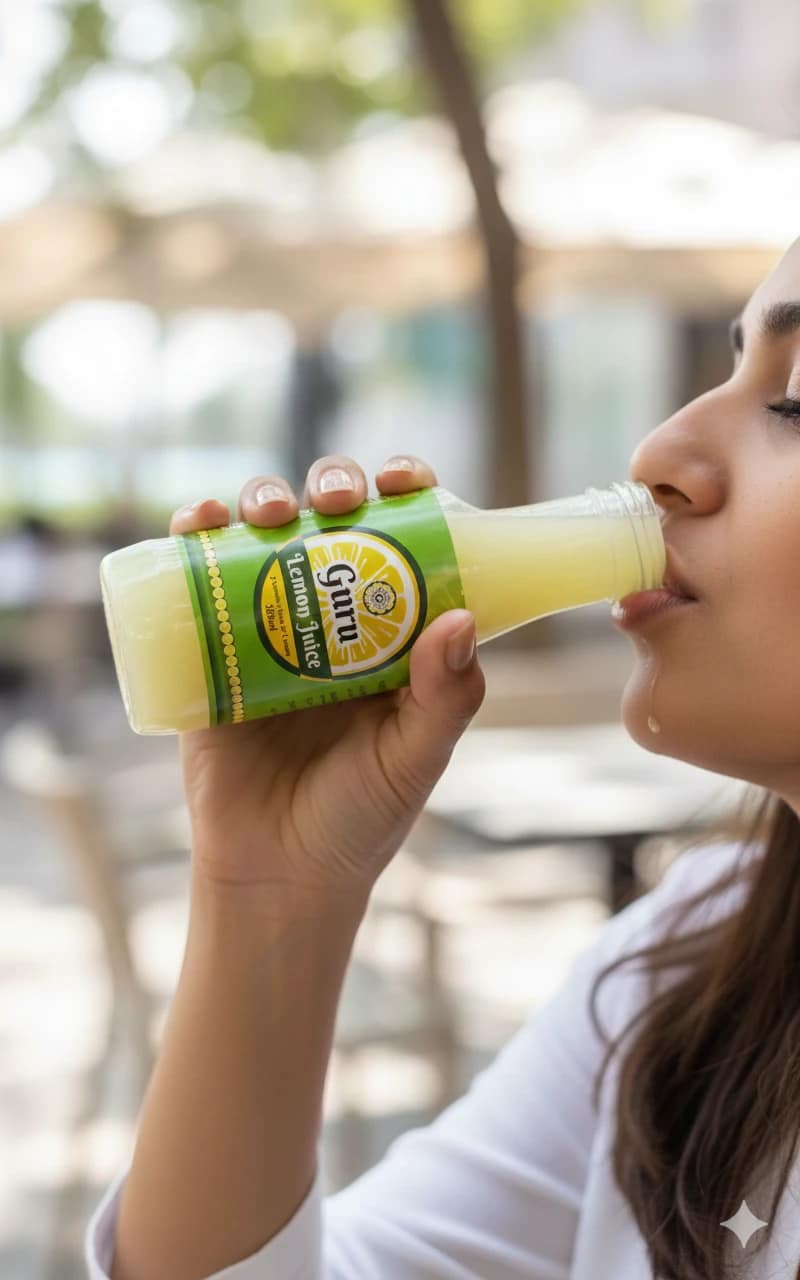 Guru Enterprises Lemon Juice Concentrate – 200ml | Pure & Tangy Citrus Flavor view 2