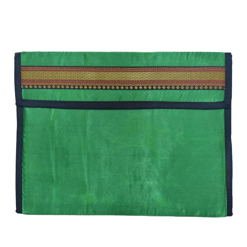 Tribes India Handmade Green File Folder Flap Professional File Folders for Certificates, Documents Holder (Foolscap Legal & A4 Size Paper)