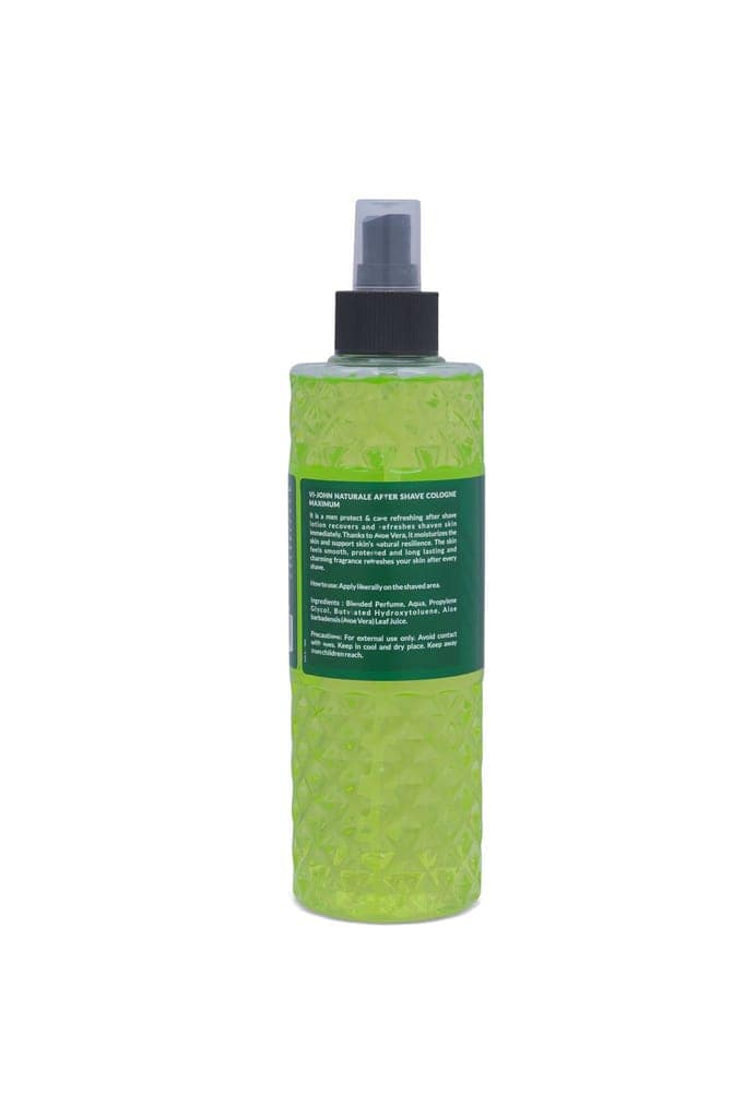 VI-JOHN NATURALE Aloe Vera After Shave Cologne | For Refreshing & Soothing Skin | Long Lasting Fragrance | for Men | 400ML view 2
