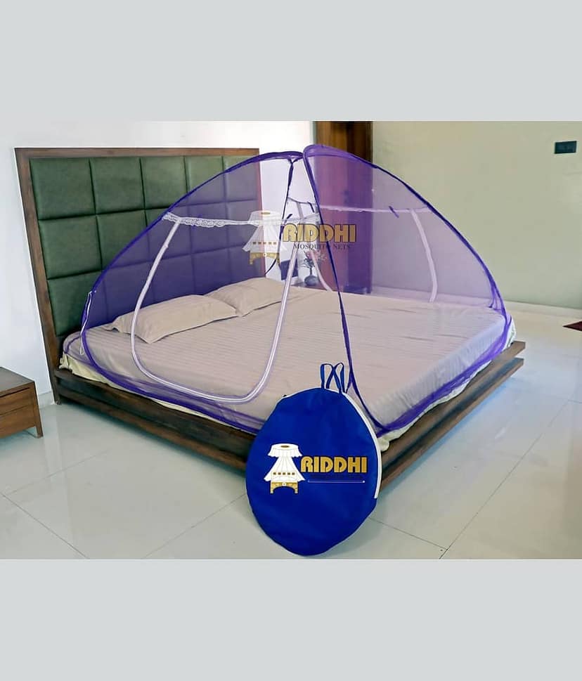 Riddhi Mosquito Net - Blue Polyester Tent Mosquito Net ( Pack of 1 ) view 2