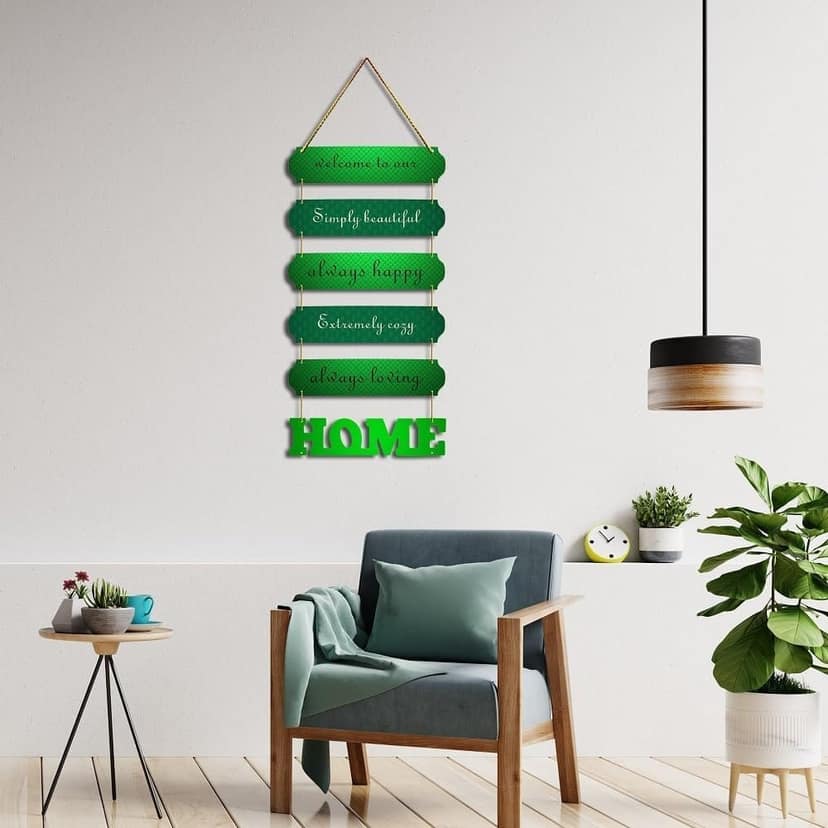 Charmor Welcome To our Simply beaut.. Decorative Wall Hanger for Livingroom | Bedroom | Gifts | Home Decoration | Modern Artworks Decor (WH3010) view 2
