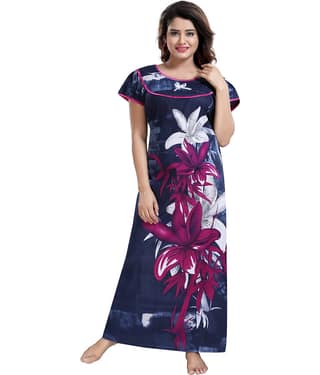 INNER BEATS Cotton Nighty & Night Gowns - Multi Color