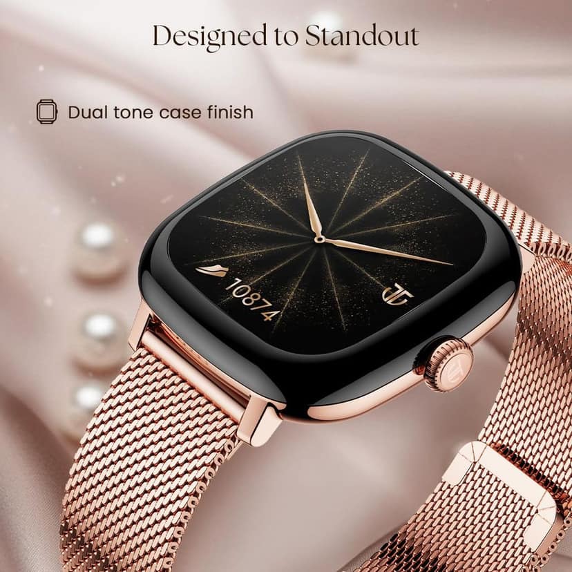 Titan AiRA Metal Case Square Display Smart Watch view 2