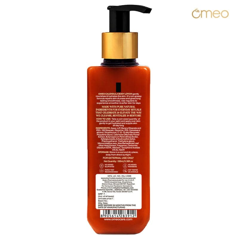 Omeo Calendula Body Lotion With Shea Butter, Hydrating (100ml)-2 pack of 2 view 2