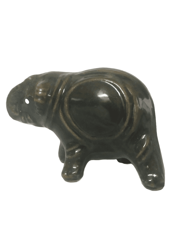 Ceramic Elephant Figurine - Elegant Home Decor
