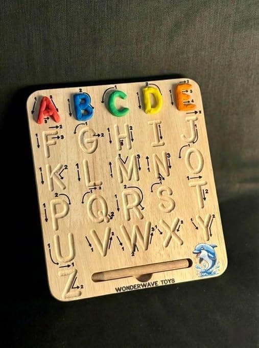 Wonderwave Toys Wooden Alphabet Tracing Boards view 2