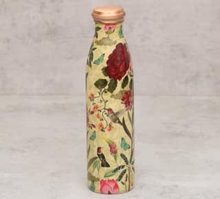 India Circus Bird Land Copper Bottle