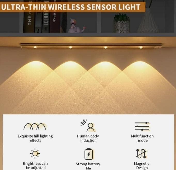 LED PIR Motion Sensor Cabinet With USB Rechargeble view 2