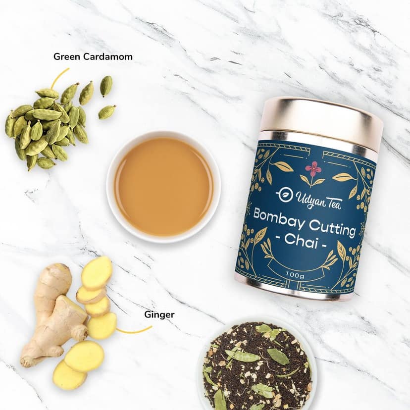 Udyan Tea Bombay Cutting Chai | Strong Malty CTC Black Tea with Cardamom and Ginger view 2