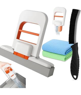 THRIFTKART - Bathroom, Glass, Windows, Kitchen & Car – Includes 2 Microfiber Cloths & 1 Gap Brush