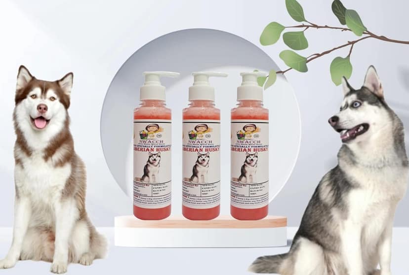 SWACCH Premium Shampoo for Siberian Husky (200ML) (Pack of 3) Strawberry