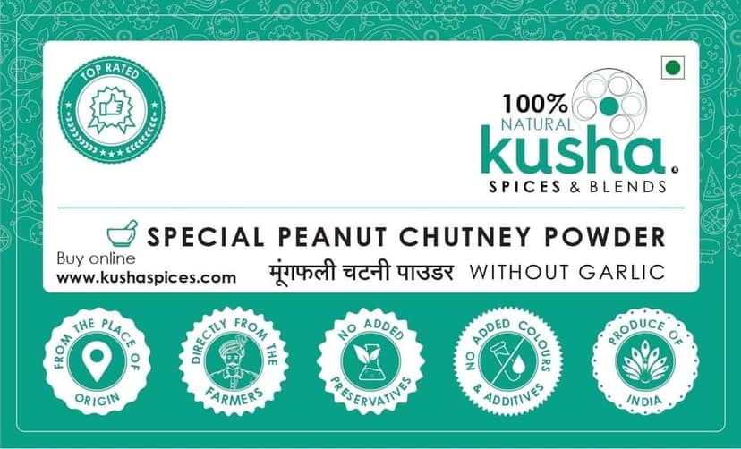 Kusha Spices Peanut Chutney Powder view 2