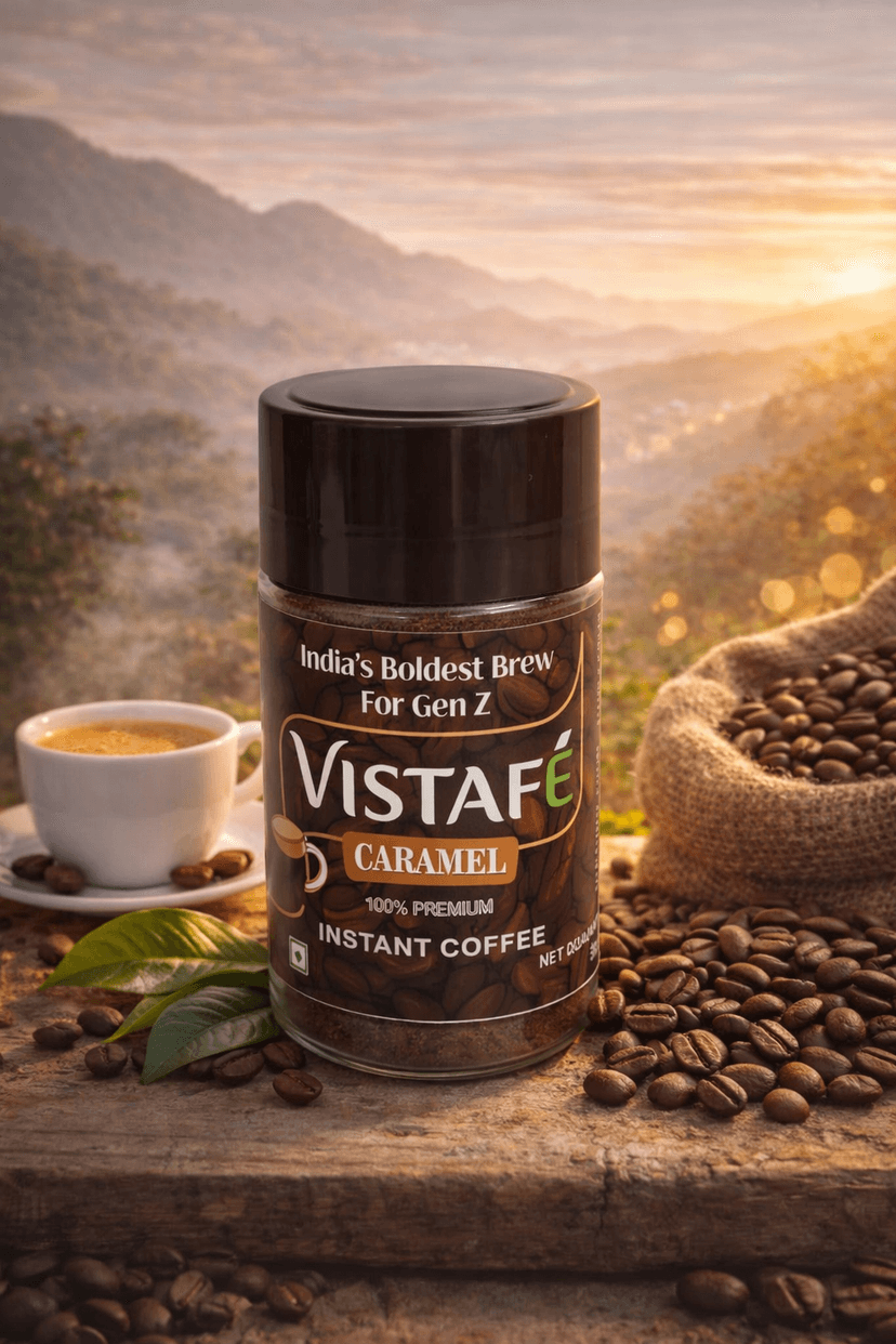Vistafe Caramel Instant Coffee for Smooth Sweet Taste