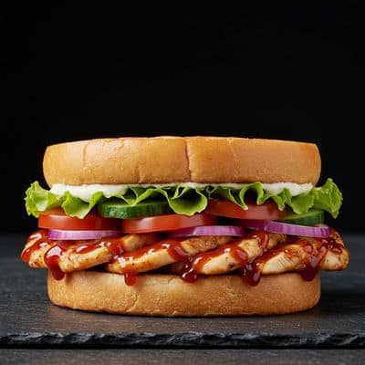 Charcoal Barbeque Chicken Sandwich