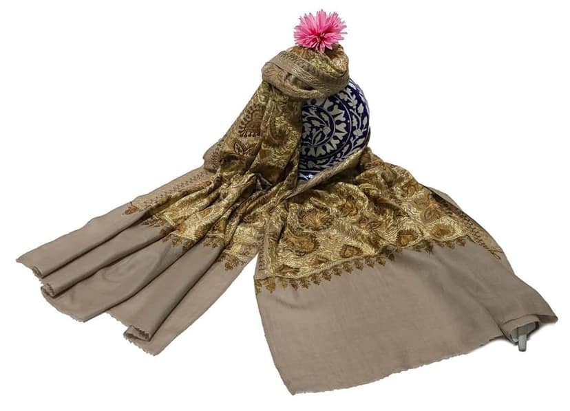 COTTAGE Traditional Pure Wool Stole Ruffle Eri, Handmade Soft Wool Unisex Stoles Stole/Shawl for Women and Men (28x80 Inch_Multicolor) view 2