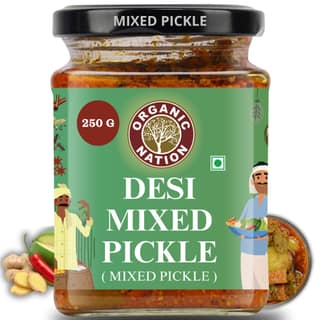 Foodsbay India Mixed Pickle | Traditional Indian Achar | Spicy & Tangy | Ready to Eat | 250 g Pack