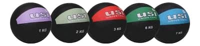 USI RUBBER MEDICINE BALL HIGH BOUNCE (Size - 2 KG) by Total Sporting And Fitness Solutions Pvt Ltd
