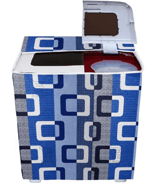 ENTICE Semi-Automatic Washing Machine Cover Compatiable For 8 kg - Blue
