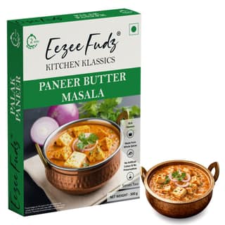 Eezee Fudz Kitchen Klassics Paneer Butter Masala | Ready to Eat Indian Cottage Cheese Curry | 300g | 2 Minute Heat & Eat