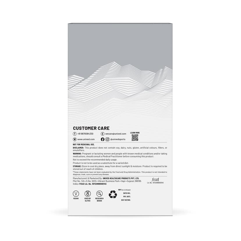 Unived Elite Drink Mix 160 for Quick Energy & Sports Stamina Bare Naked view 2