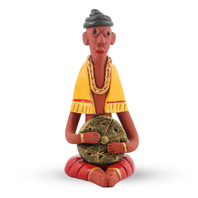 Tisser Handmade Terracotta Men Toy – Decorative Figurine (6 x 3 x 6 cm)