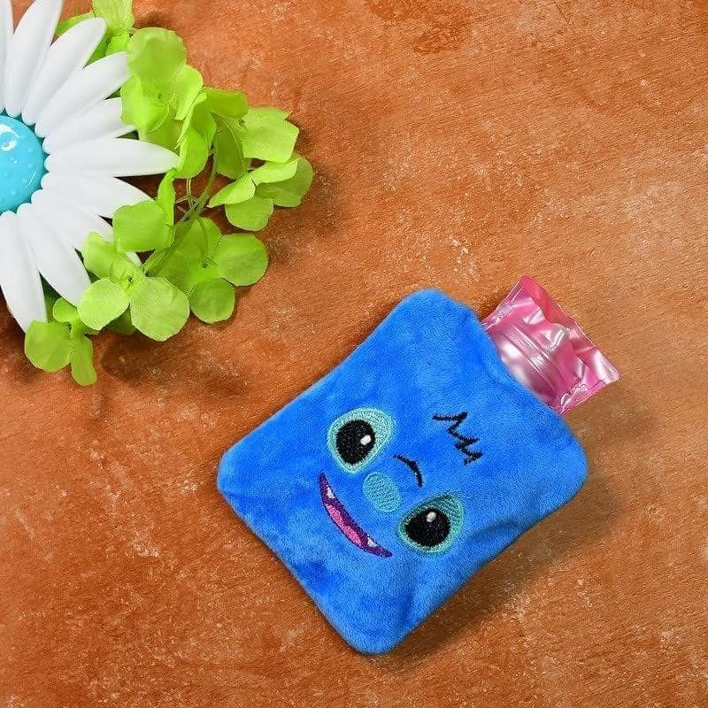 Store4Hope Blue Stitch small Hot Water Bag with Cover for Pain Relief, Neck, Shoulder Pain and Hand, Feet Warmer, Menstrual Cramps. view 2