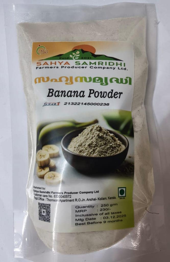 Sahya Samridhi Banana Powder-250g,100%Veg,FSSAI Certified view 2