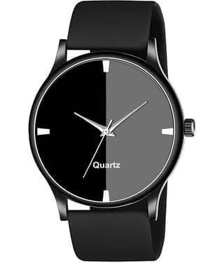 niyatifab Black Silicon Analog Men's Watch