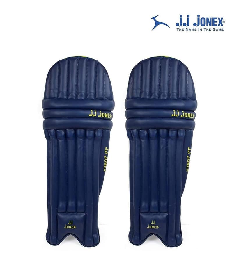 JJ Jonex Cricket Leg Guard (Yellow Navy), Multicolor view 2