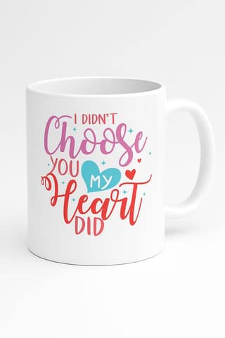Romantic 'My Heart Did' Love Quote Ceramic Coffee Mug Gift for Couples