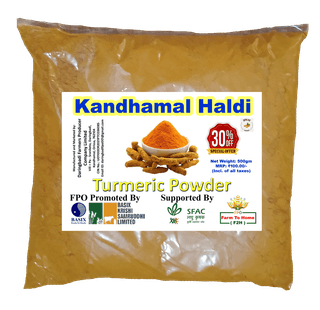 Pure Kandhamal Turmeric Powder | Kandhamal Haldi | 500gm GiTAGGED®