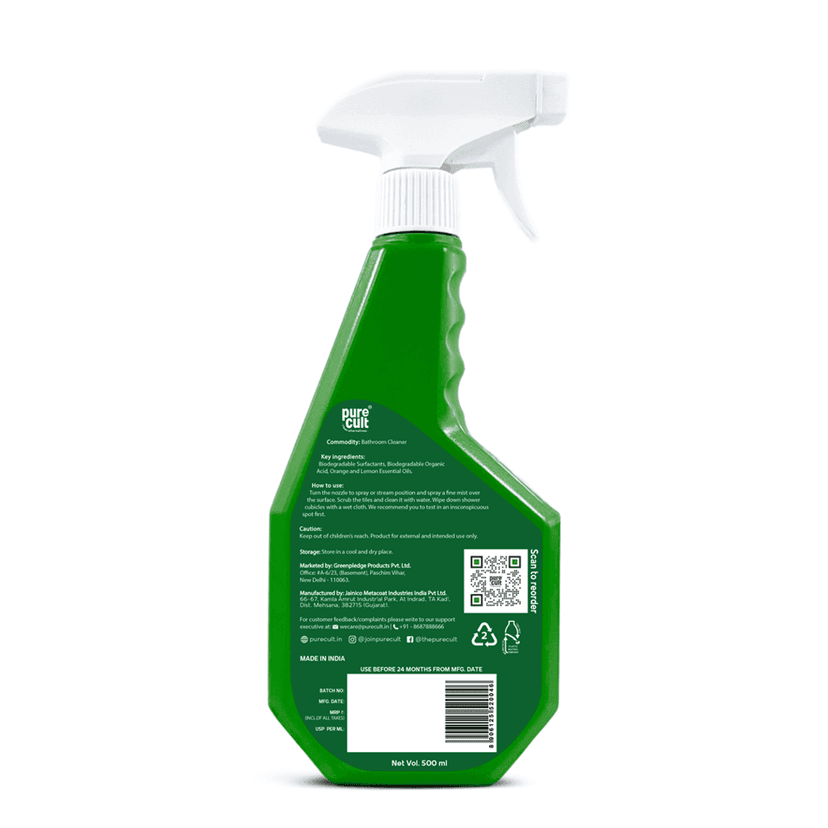 PureCult Bathroom Cleaner Sweet Orange & Lemon 500ml Combo (Pack of 2) view 2