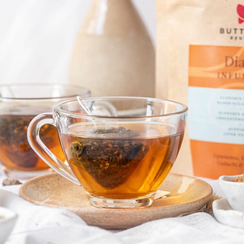 Diabe Infusion - Herbal Tea With Stevia To Maintain Sugar Control - 20 Tea Bags view 2
