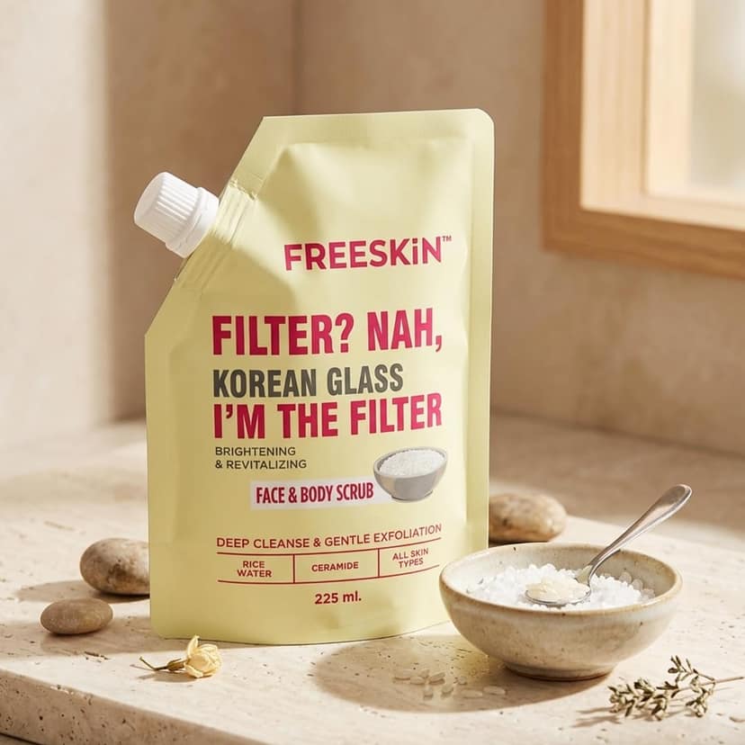 Korean Glass Skin Face Scrub 225ml | Gentle Exfoliating Scrub for Glowing & Smooth Skin view 2