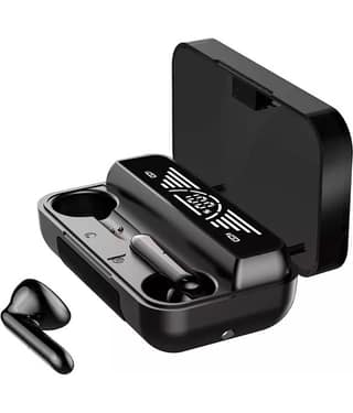 VEhop PowerBank Earbuds, In Ear True Wireless (TWS) 280 Hours Playback IPX4(Splash & Sweat Proof) Auto pairLight weight -Bluetooth V 5.2 Black
