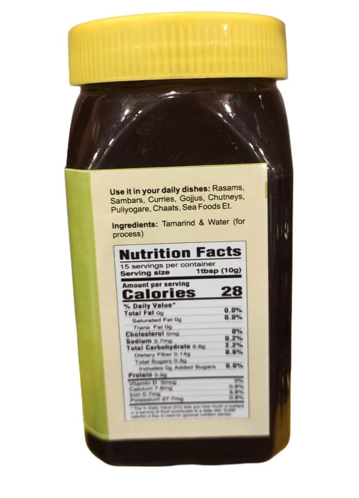 Tamarind paste for Rasams, Sambars, Curries, Gojjus, Chutneys, Puliyogare, Chaats, Sea Foods Et.