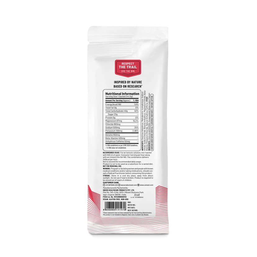 Unived Elite Drink Mix 160 for Quick Energy & Sports Stamina Wild Watermelon view 2